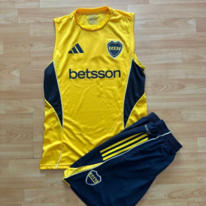 Conjunto Boca Juniors con Musculosa Dorada 2026